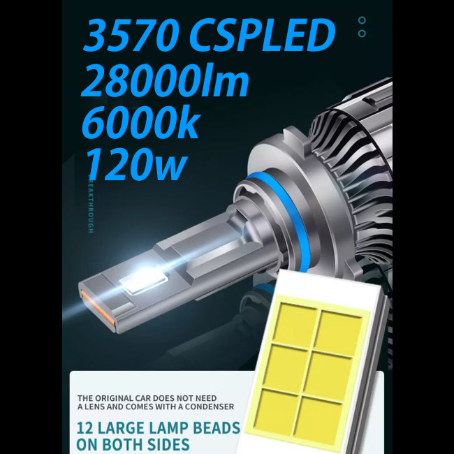 LEDヘッドライト フォグランプ LED H4/H8/H9/H11/H16/ バルブ 120W 28000lm 6000ｋ 白 ホワイト新基準車検対応 おすすめ明るい プリウス_画像3