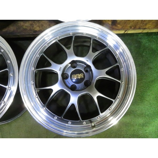 BBS LM-R LM300/LM328 鍛造 19x8.5J/9.5J 5H 114.3 +38/+50 Φ（ハブリング有り）60 4本/札幌市手渡し可/中古社外アルミホイール D_Q_102_画像2