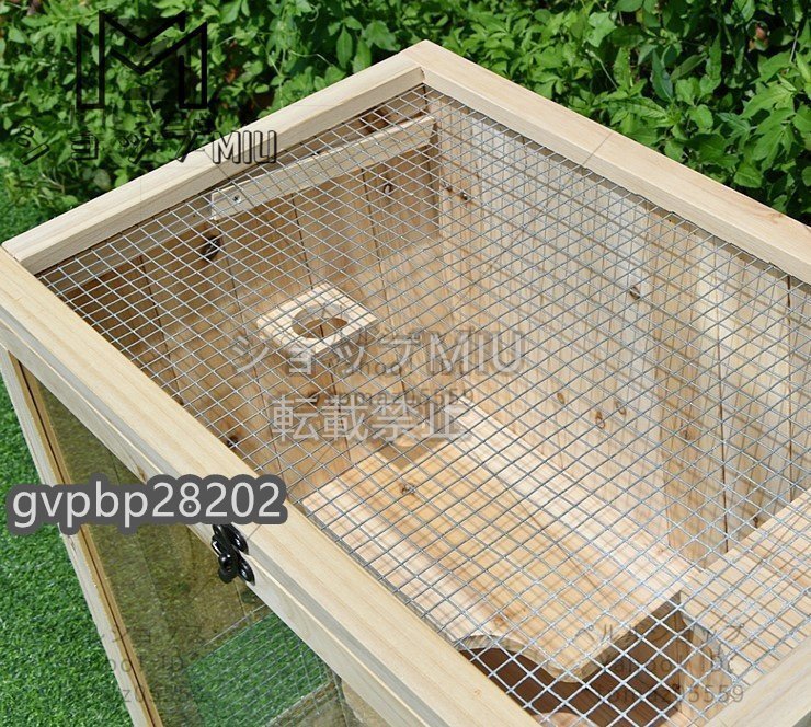  reptiles small animals Golden hamster hamster cage breeding case case house small shop wooden front opening transparent ventilation construction type tabletop opening and closing 