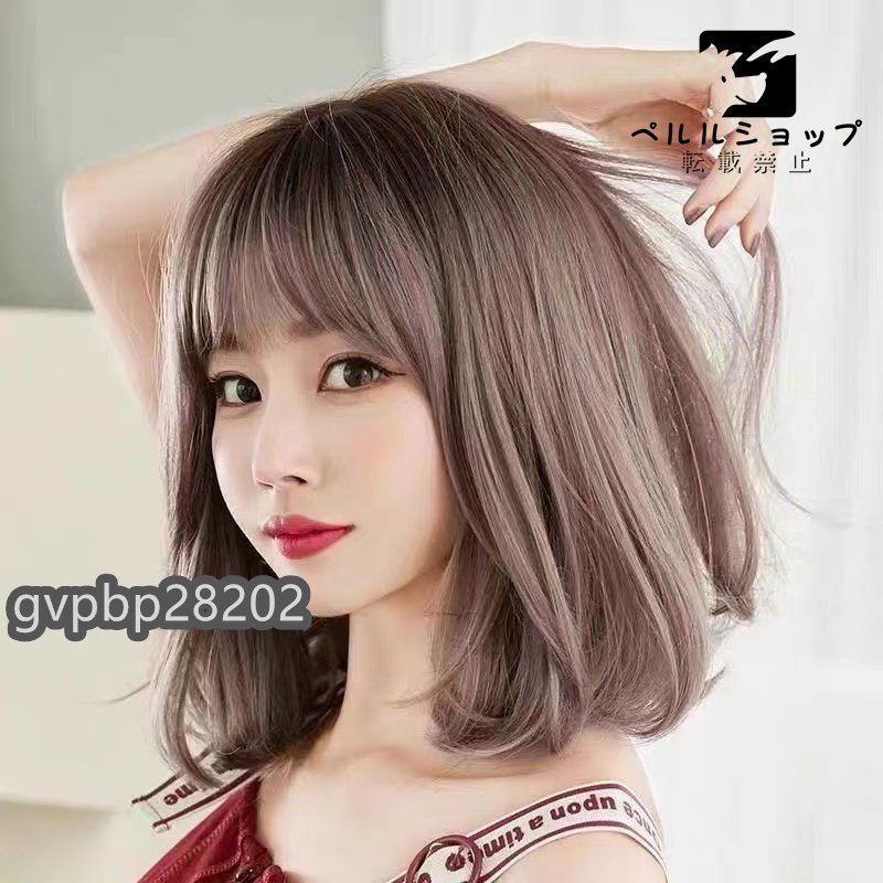  wig semi long wig full wig pear flower wig front . to coil . Lolita ventilation lady's woman equipment nature pretty heat-resisting .. series 