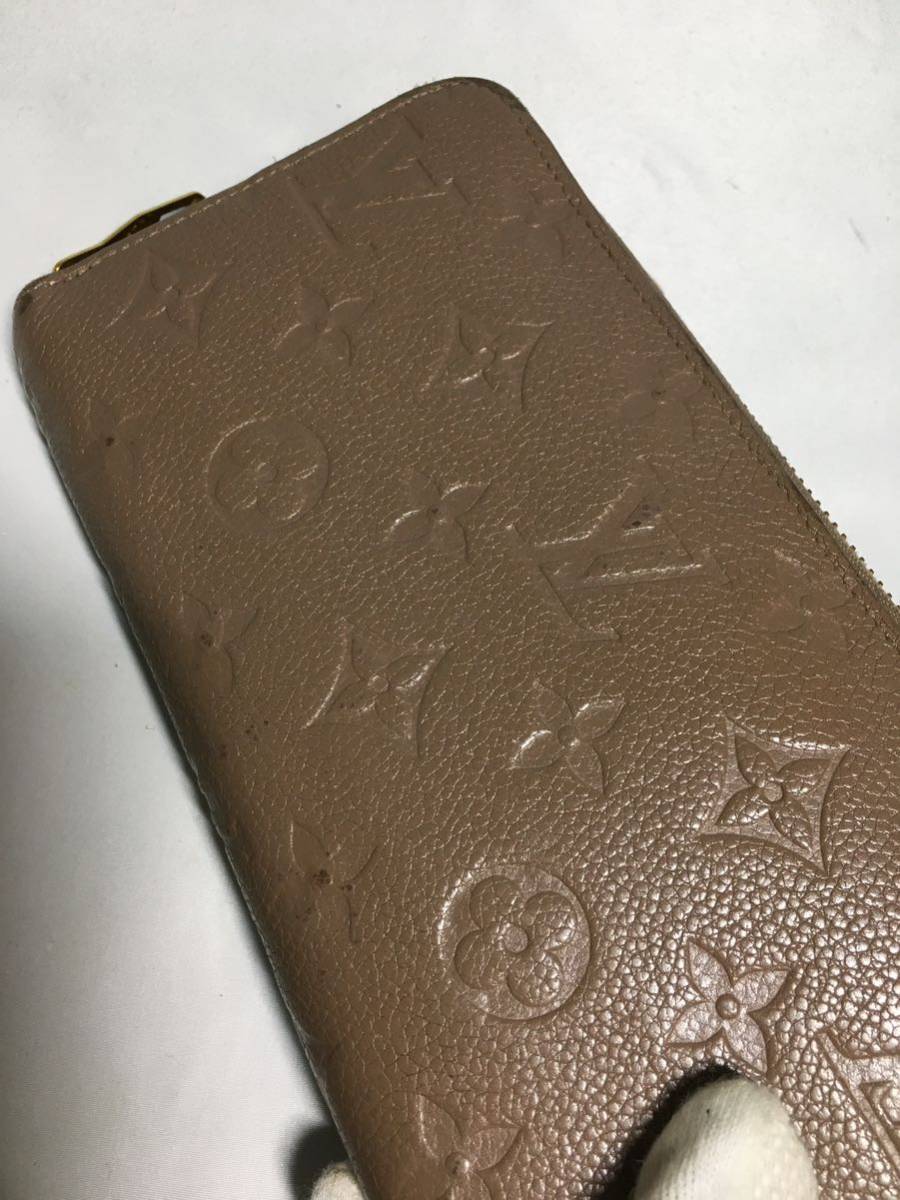 ルイヴィトン モノグラム アンプラント M69034 ジッピーウォレット 長財布 トゥルトレール ベージュ LOUIS VUITTON _画像4