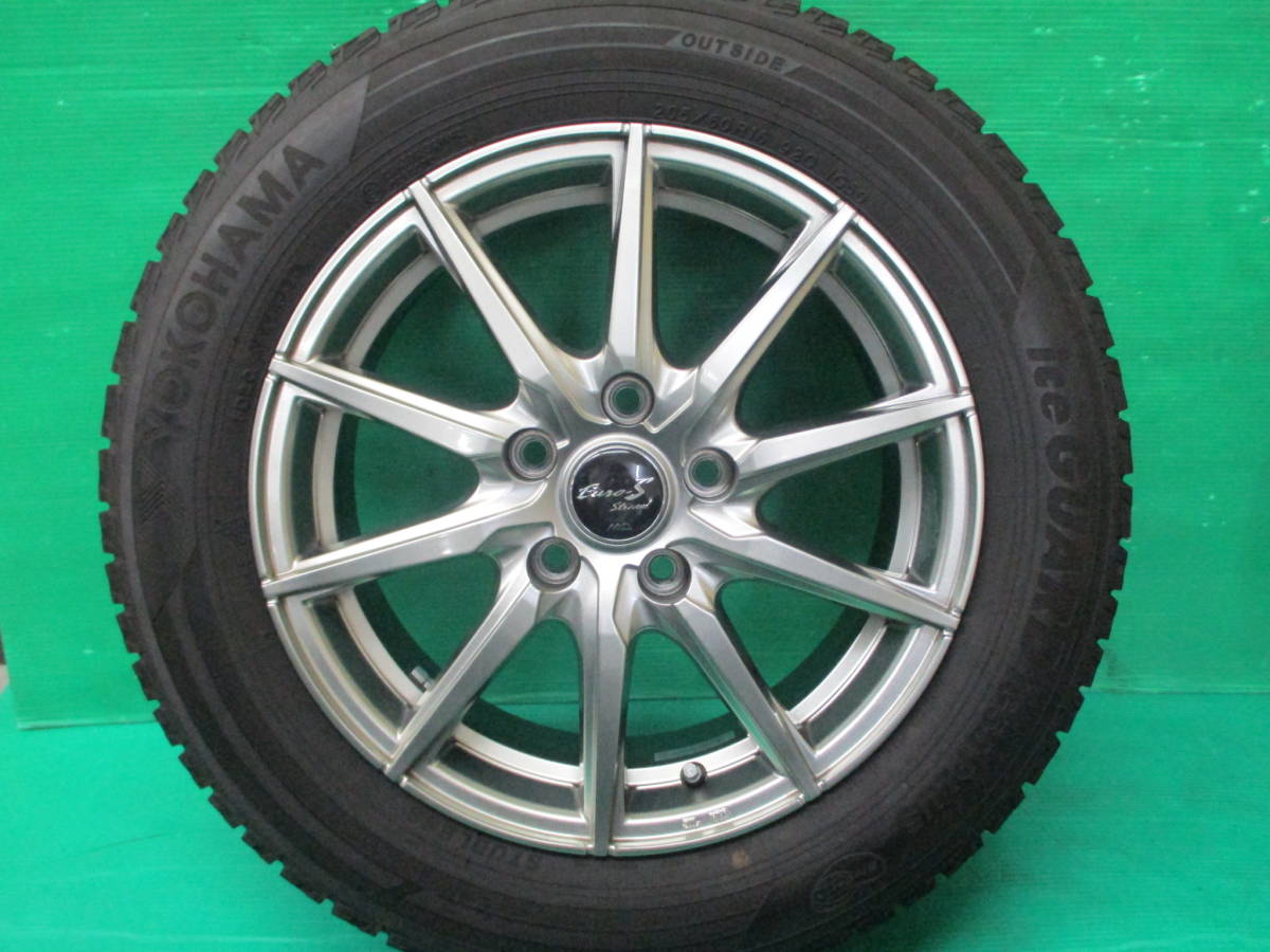 ☆深溝 美品 4本set☆20年製 YOKOHAMA ICEGUARD 205/60R16 MID Euro-stream 6.5J+53 埼玉県発 現物確認OK ノア ヴォクシー ステップワゴン_画像2