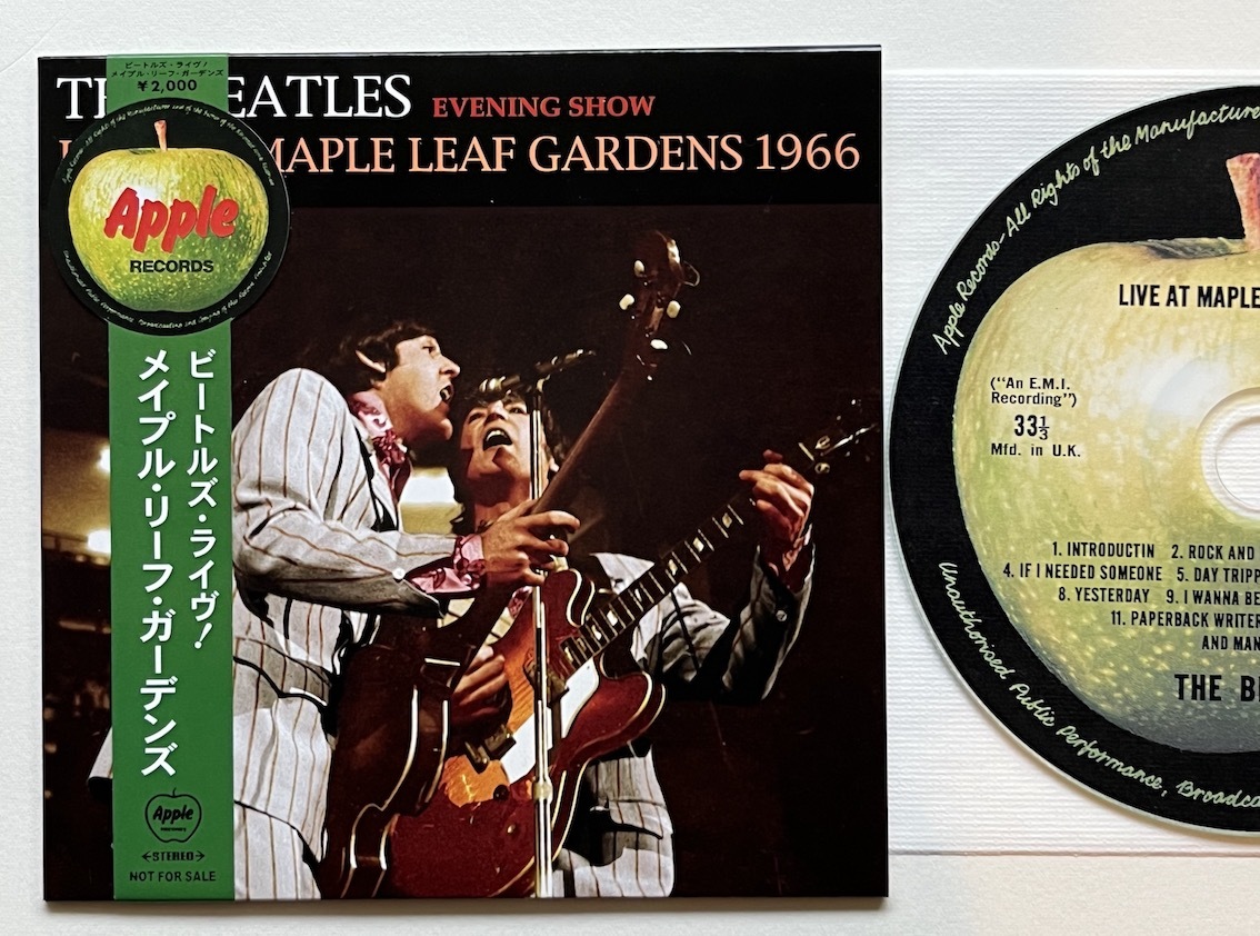 紙ジャケ/Live At Maple Leaf Gardens 1966★ライヴ・アット・メイプル・リーフ・ガーデンズ★THE BEATLES★紙ジャケット_画像2