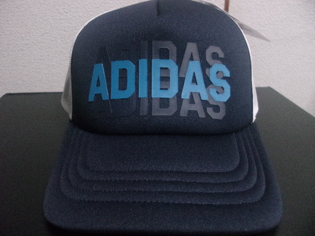 レア現品限り adidas メッシュキャップ 新品 57~60cm カレッジネイビー 正規品タグ付き アディダス 帽子 キャップ帽 キャップ 送料無料の画像5