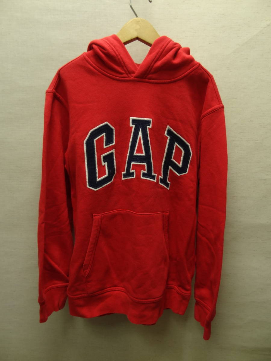 全国送料無料 ギャップ GAP 子供服キッズ男&女の子 BIGロゴ刺繍 赤色