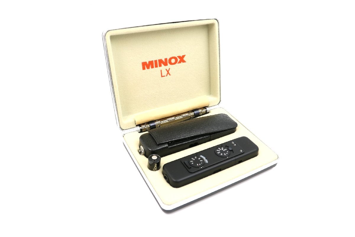 《動作保証》ミノックス MINOX LX ブラック スパイカメラ 化粧箱入り ソフトケース チェーン付_画像1