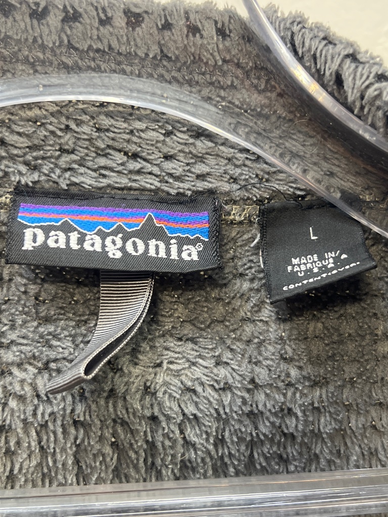 希少 2002年 Patagoniaパタゴニア R4 フリース ジャケット L ブラウン 刺繍タグ R51117_画像7