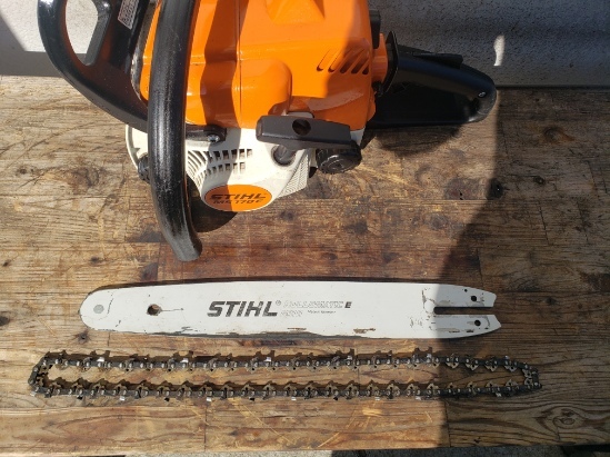 STIHL スチール MS170C-E エンジンチェーンソー エルゴスタート 35cm 始動OK_画像7