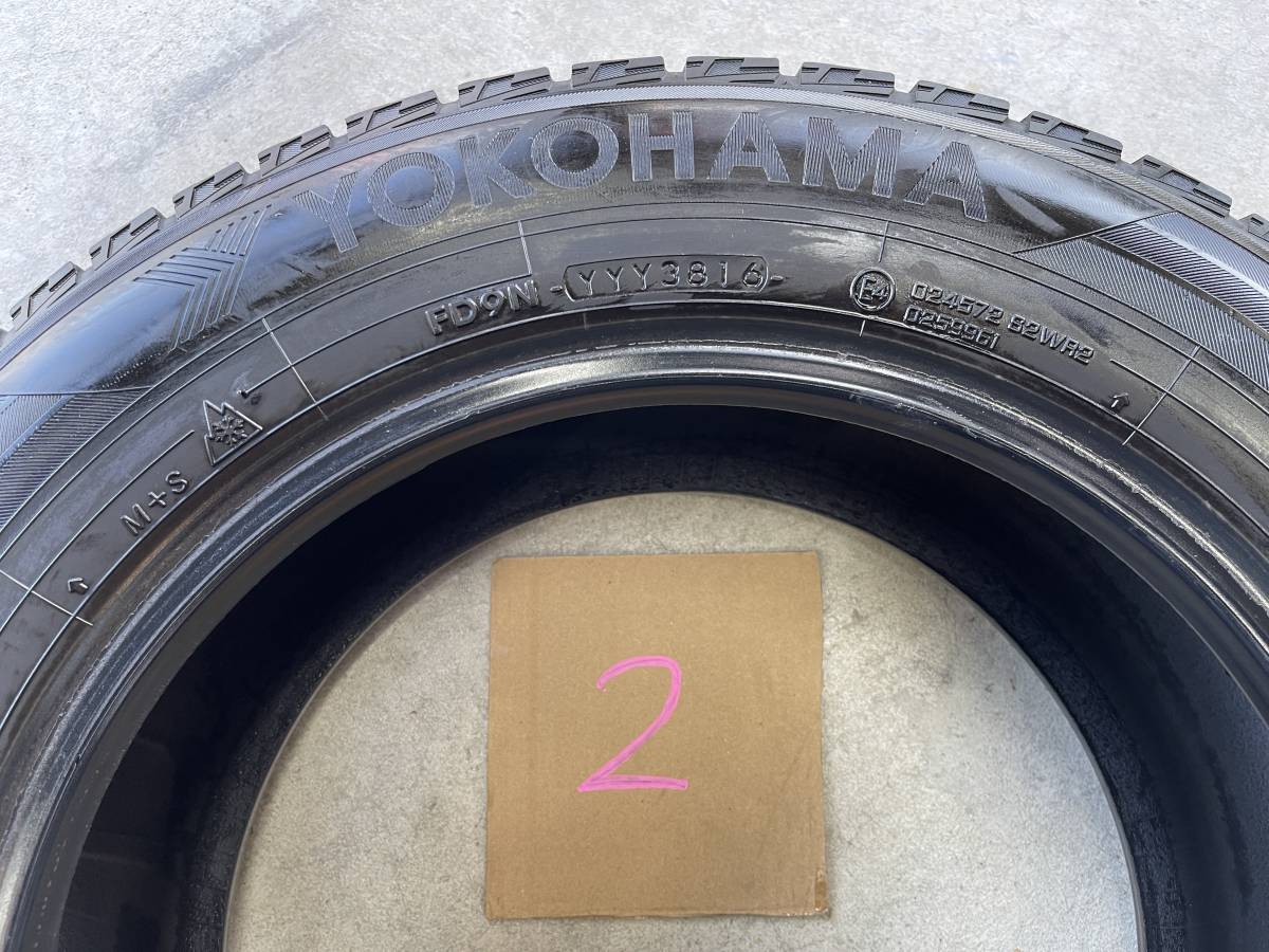 組替可能　YOKOHAMA　iceGUARD　iG50PLUS　195/65R15　2016年製　スタッドレスタイヤ　２本セット_画像5