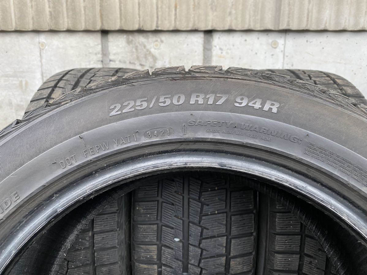 N3302　送料無料☆深溝スタッドレス　KUMHO 225/50R17 94R　4本価格　2021年製_画像10