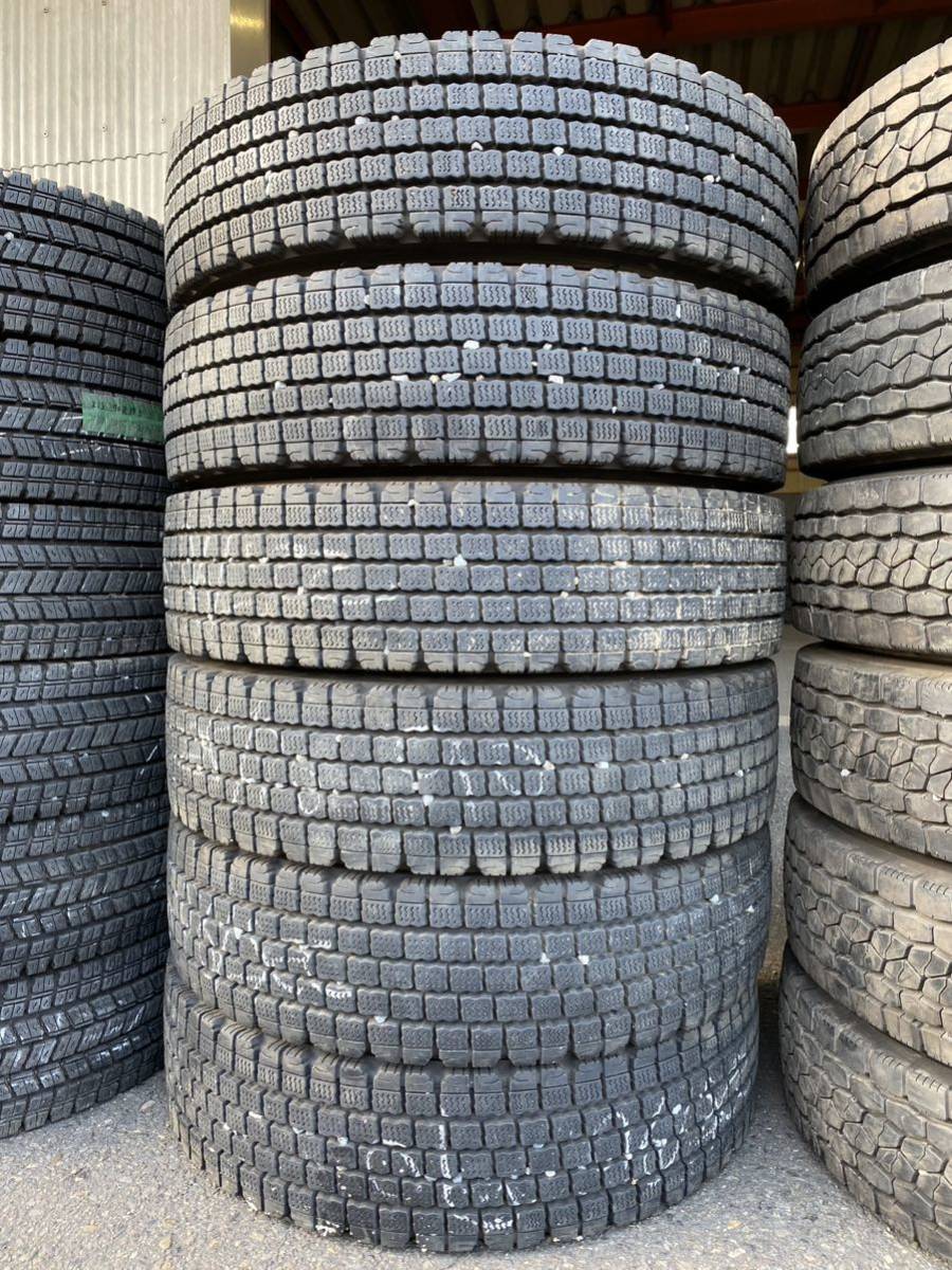 Z3105　送料無料☆深溝スタッドレス　BRIDGESTONE ブリヂストン W910　225/90R17.5 127/125L　6本価格　2019年製