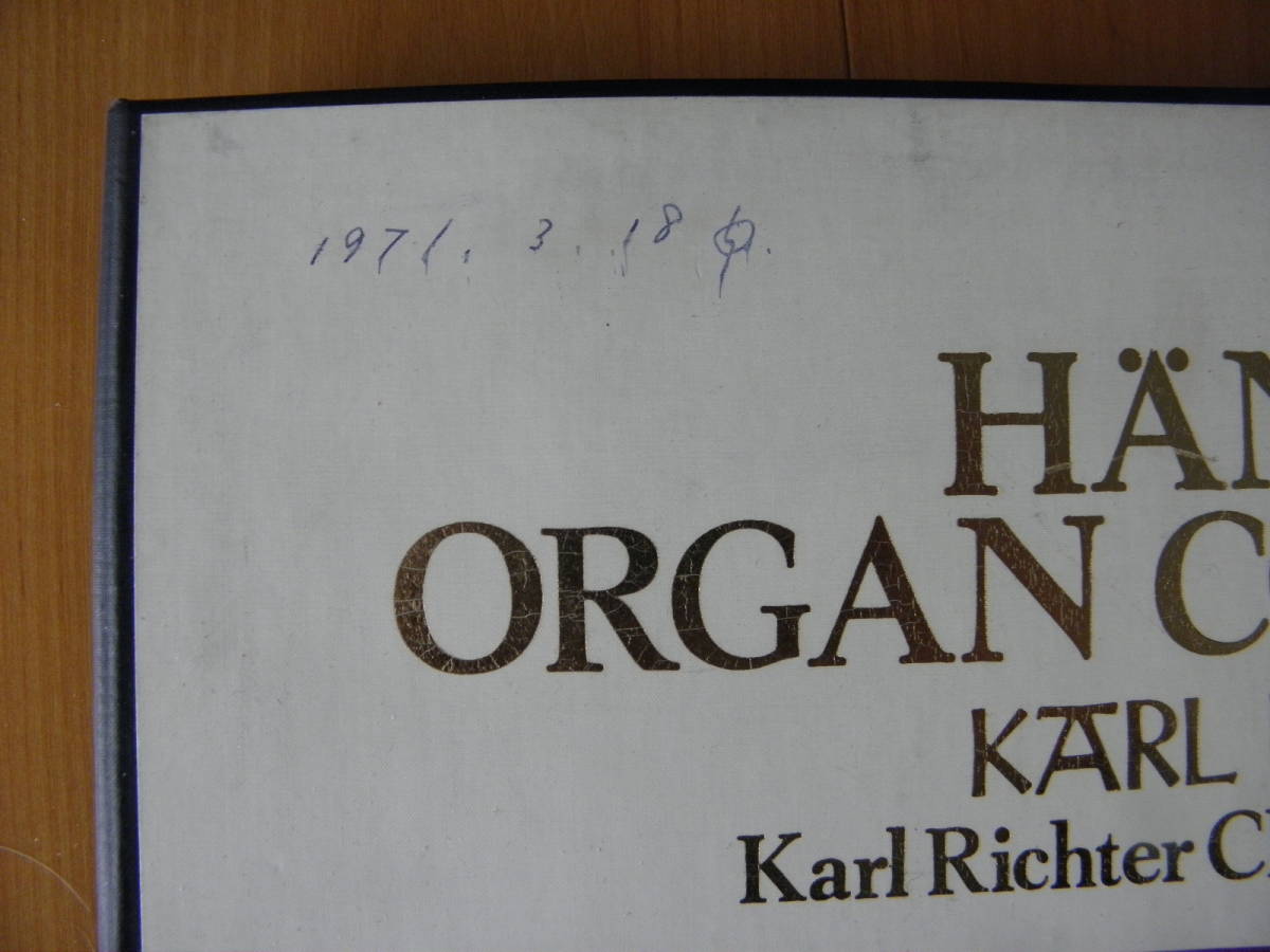 日ロンドン盤３枚組指揮者で同時にオルガンの名手だったカール・リヒターが弾振りでヘンデル・オルガン協奏曲全１２曲１９６９年の優秀録音_画像2