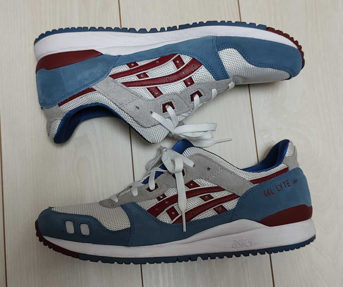 (美品) asics アシックス Gel-Lyte III OG Azure Beet Juice ゲルライト3 スニーカー 28cm 1201A482-400の画像3