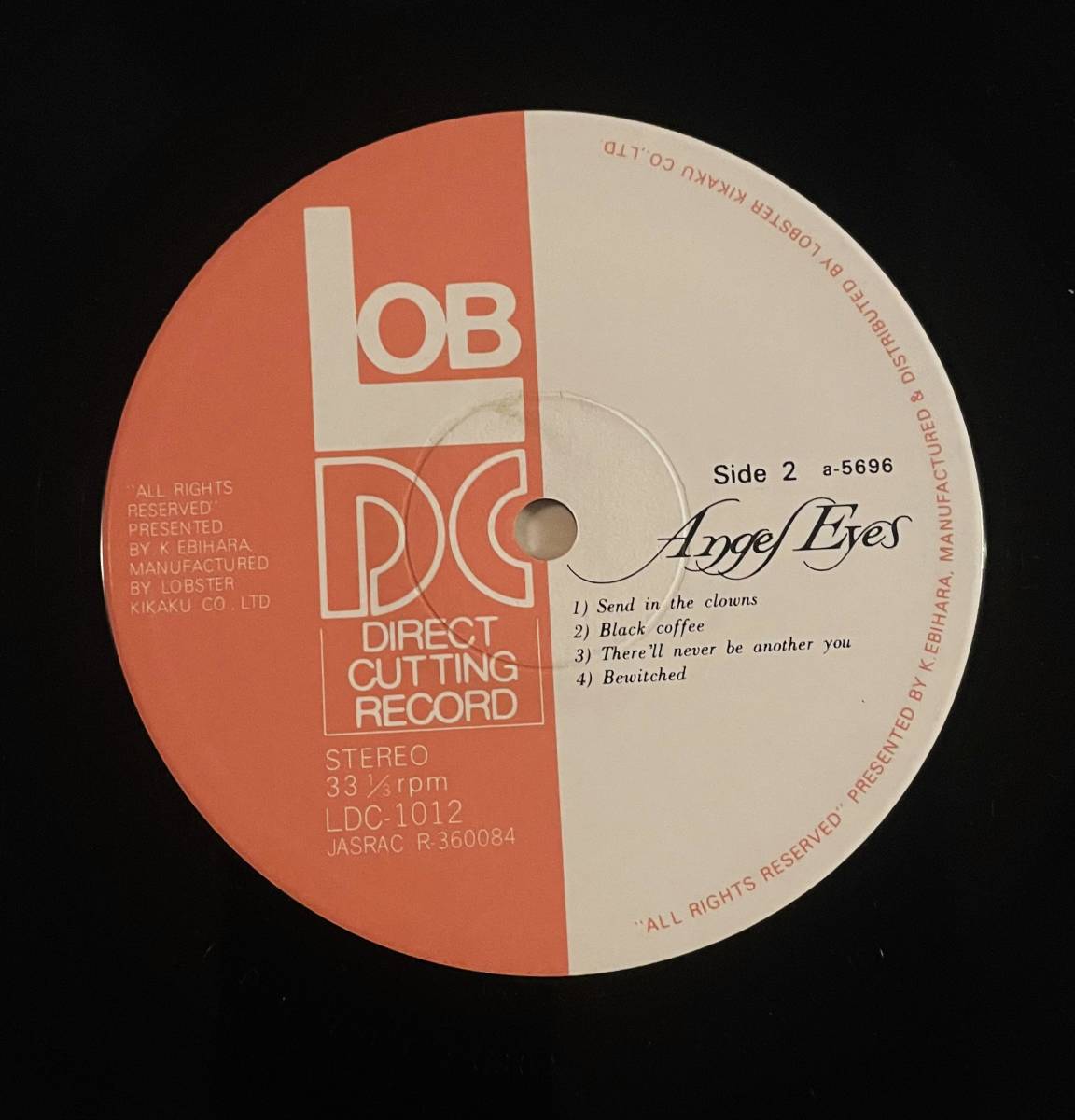 帯付き★国内盤　アニタ・オデイ【ANITA O'DAY】　／オンライブ　ANGEL EYES【エンジェルアイズ】★レコ番号：LDC-1012_画像4