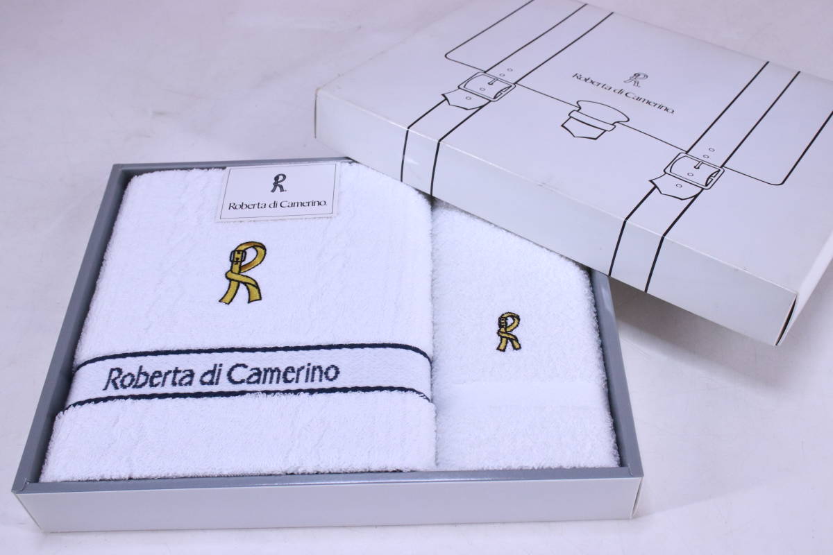 未使用! ギフト品 Roberta di Camerino タオルセット オーミケンシ 日本製 綿100パーセント■(F8291)の画像3