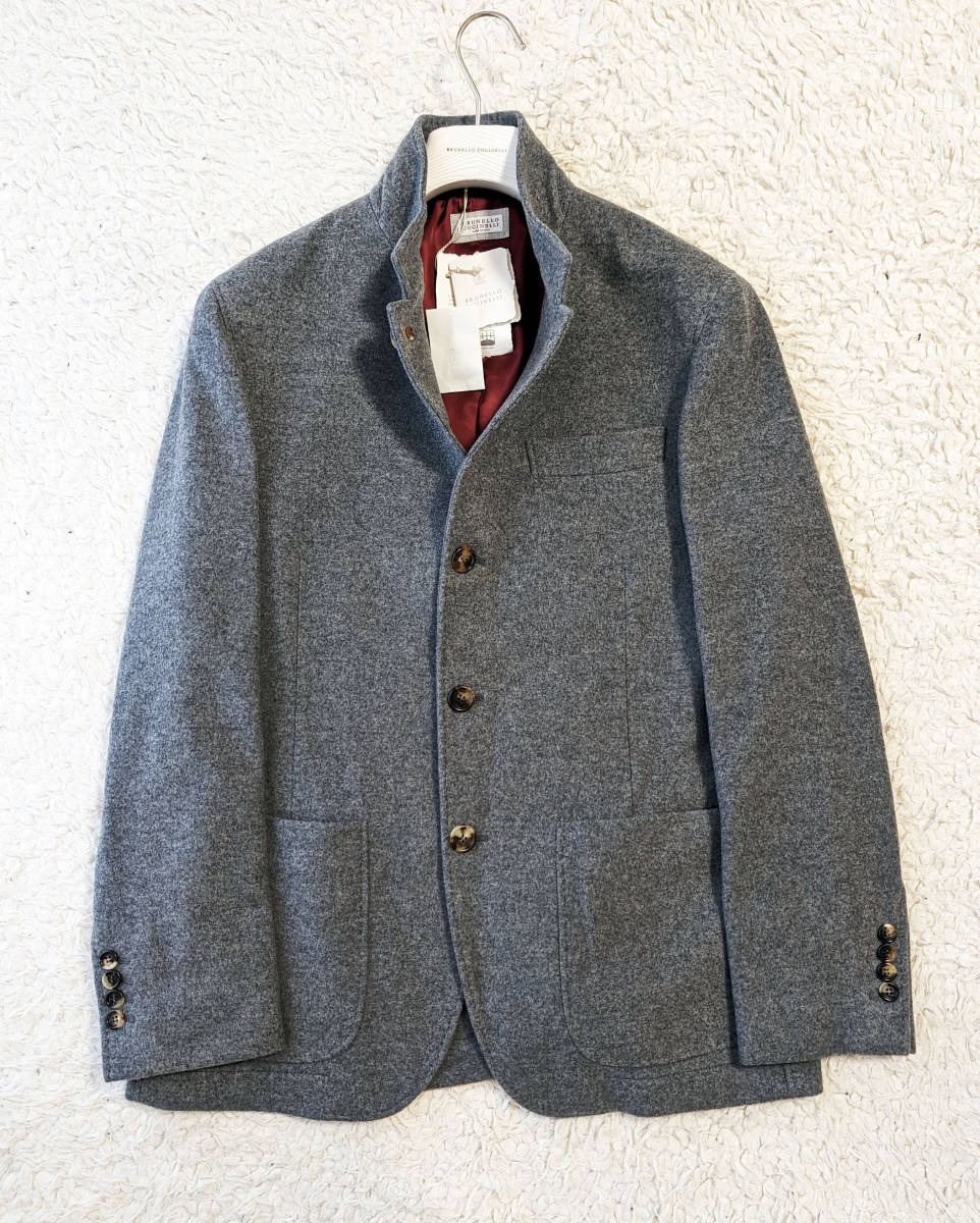 23SS ブルネロクチネリ カシミア ダブルフェイス アウター ジャケット S 定価75万 / 2023SS Brunello Cucinelli コート 48_画像1