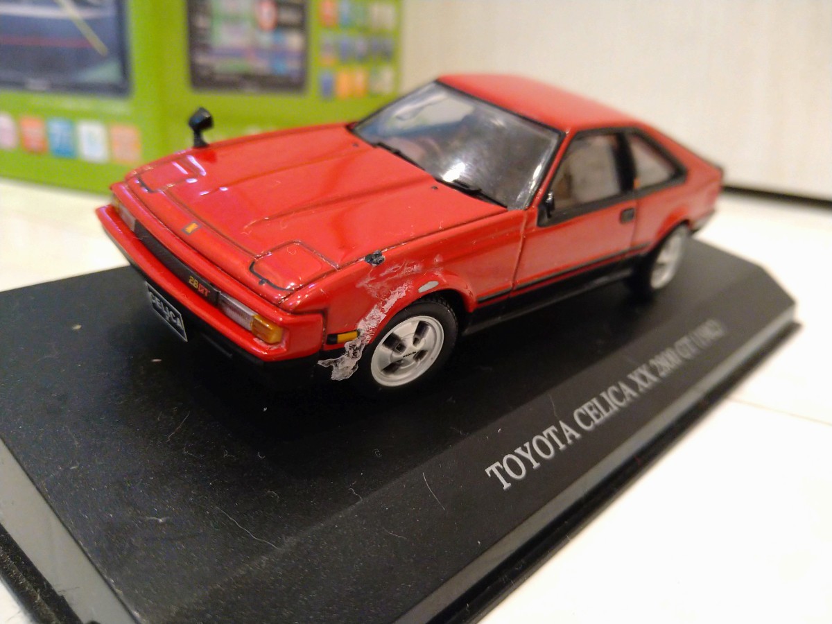 DISM 1/43 トヨタ セリカXX 2800GT ジャンク　MA-61 前期 ミニカー　toyota celica レッド/ブラック_画像4