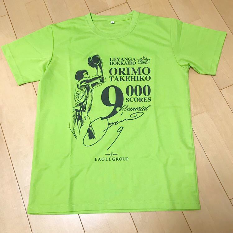 新品 Bリーグ レバンガ北海道 折茂武彦 9000得点記念Tシャツ B.LEAGUE #9 Lサイズ バスケ バスケットボール_画像1