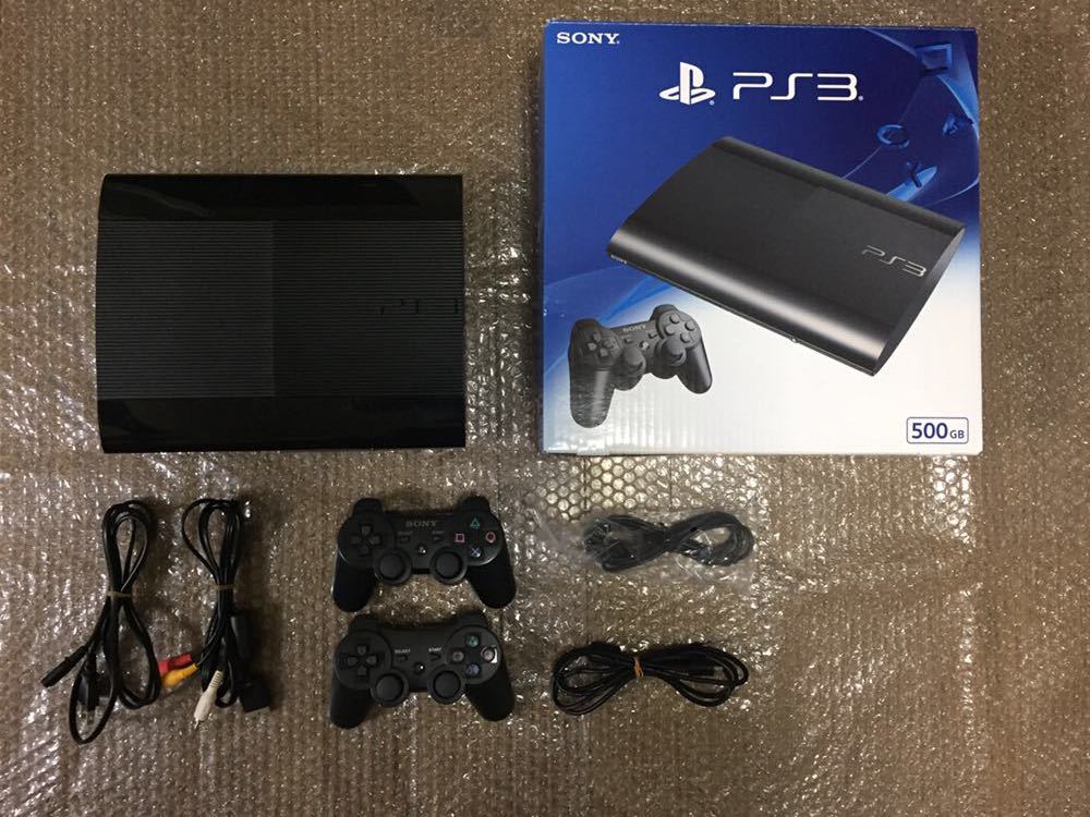 SONY PS3 CECH-4300C HDD500GB charcoal black operation verification