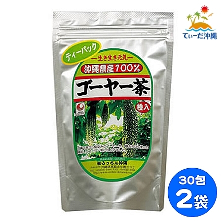 [Доставка включенная в комплект пост] Utchin Okinawa Goyer Tea Tea Sack 1,5G x 30 пакетов 2 пакета набор