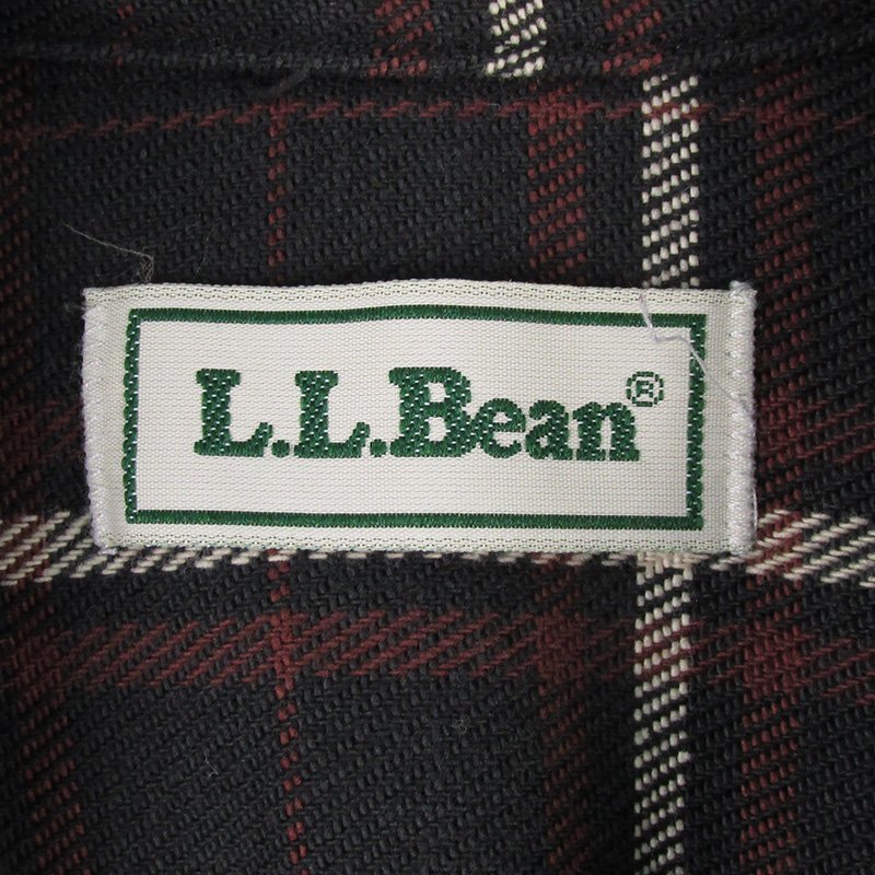 FS8031 L.L.Bean LLビーン チェック ヘビーネルシャツ SMALL REGULAR_画像3