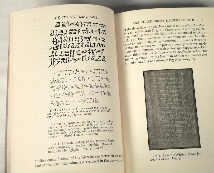 1957年 洋書 Extinct Languages 絶滅した言語 Johannes Friedrich 言語学 古代文字 象形文字 楔形文字 ヒエログリフ 考古学 消滅言語_画像6