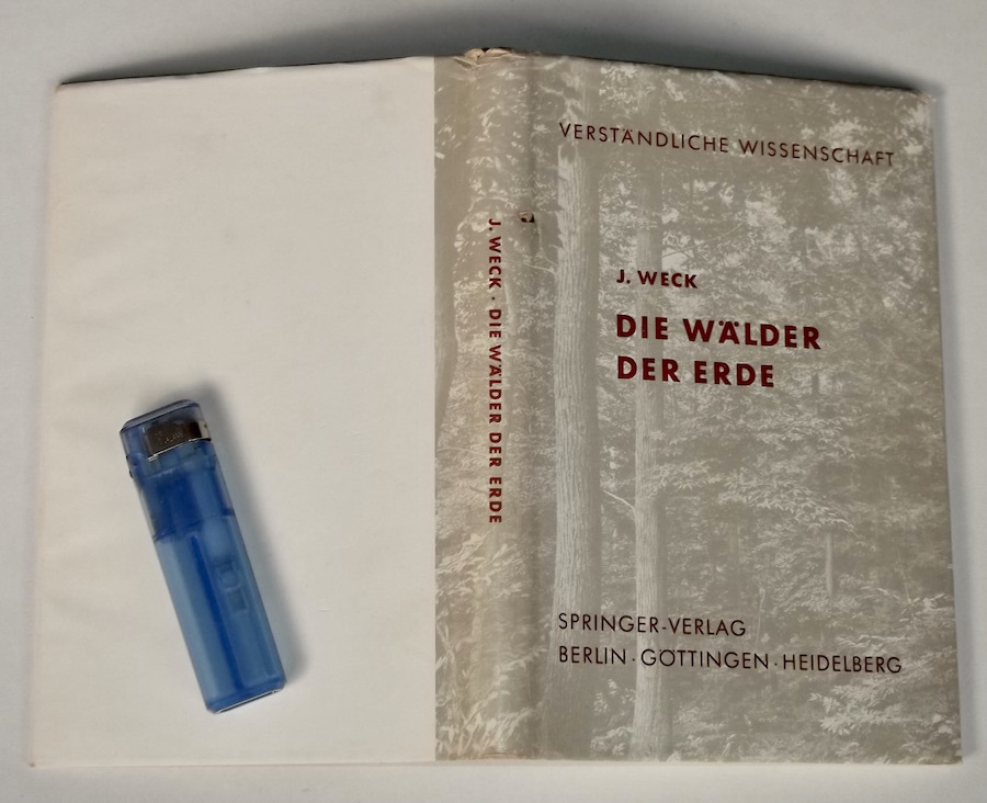 1957年 洋書 ドイツ語 世界の森林 DIE WALDER DER ERDE / Johannes Weck 植物相 気候帯 林業 林学 木材利用_画像1