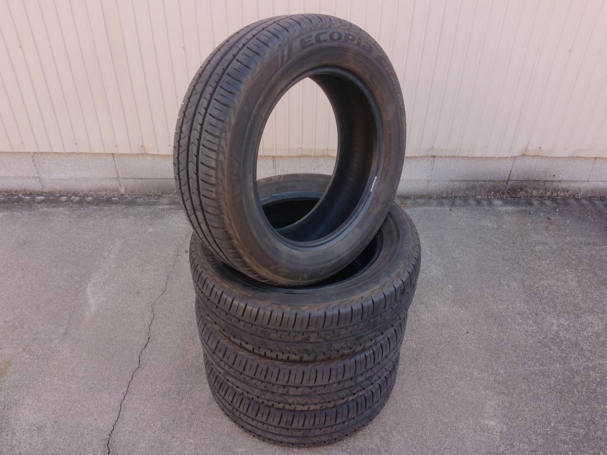 中古タイヤ BRIDGESTONE ブリヂストン ECOPIa エコピア NH100RV 205/60R16 4本 2017/2018年製造 6㎜/6.5㎜ ノア ヴォクシー エスクァイア_画像1