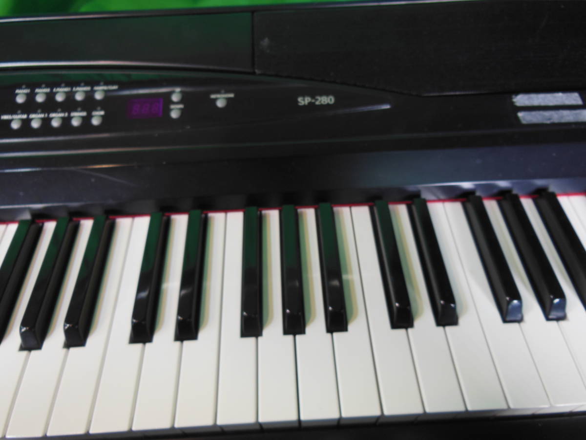 yh231103-003Z KORG SP-280 コルグ 電子ピアノ キーボード 通電確認済み 動作確認済み 完動品 中古品 音楽 鍵盤楽器 電源付属なし_画像5