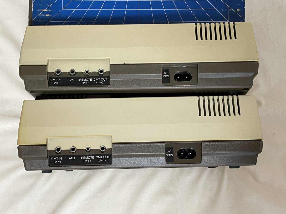 【ジャンク】 PC-6082 データレコーダ　２台　（ PC-8001 PC-6001　対応）_後方