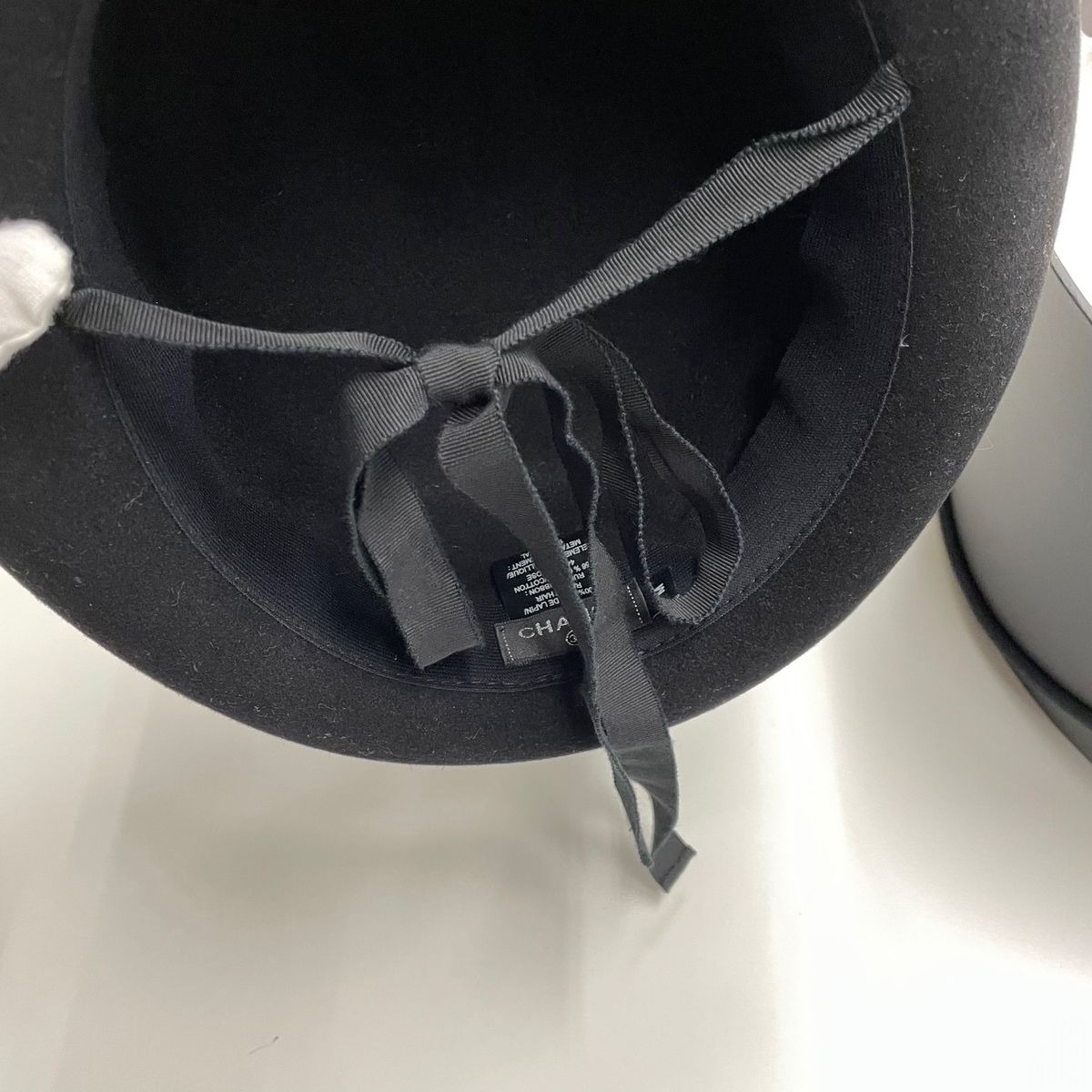 シャネル ココマーク レザー ラパンハット CHANEL シャネル ハット 帽子 ラビット ラパン コットン