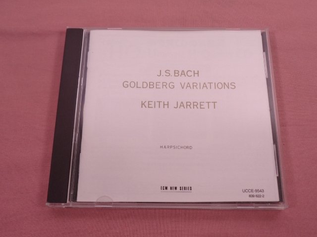 ★CD 『 J.S.BACH - GOLDBERG VARIATIONS 』 KEITH JARRETT HARPSICHORD ECM Records_画像1