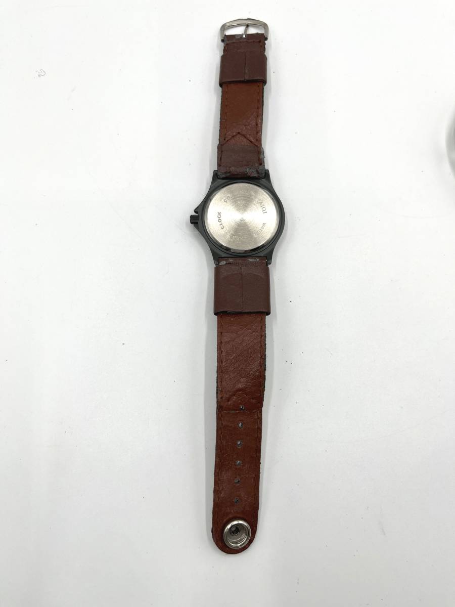 【電池切れ】YANASE ヤナセ クォーツ腕時計 黒文字盤 ケース幅：3.7 の画像3