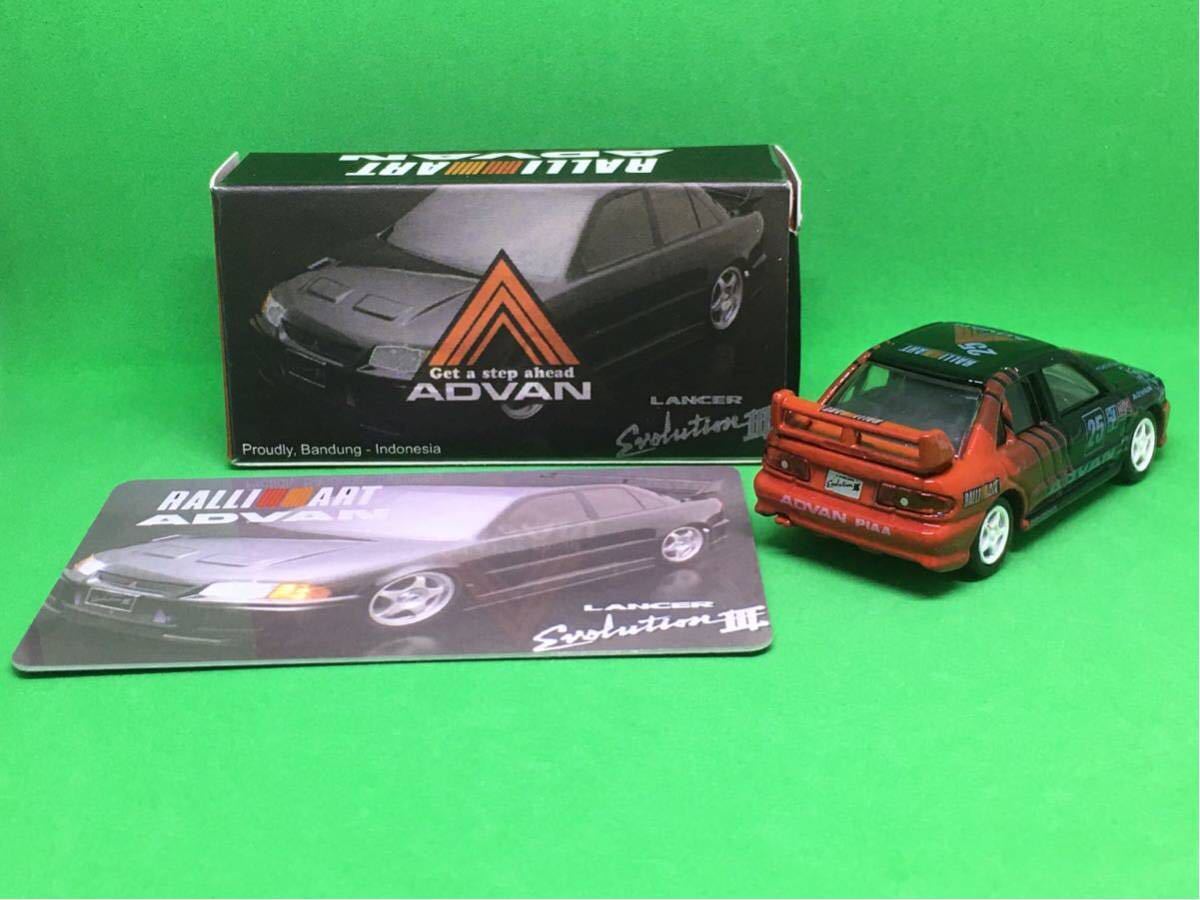 ★限量18台★Tomica Mitsubishi Lancer GSR Evolution III RALLIART ADVAN 原文:★限定18台★ トミカ 三菱ランサー GSR エボリューション III RALLIART ADVAN