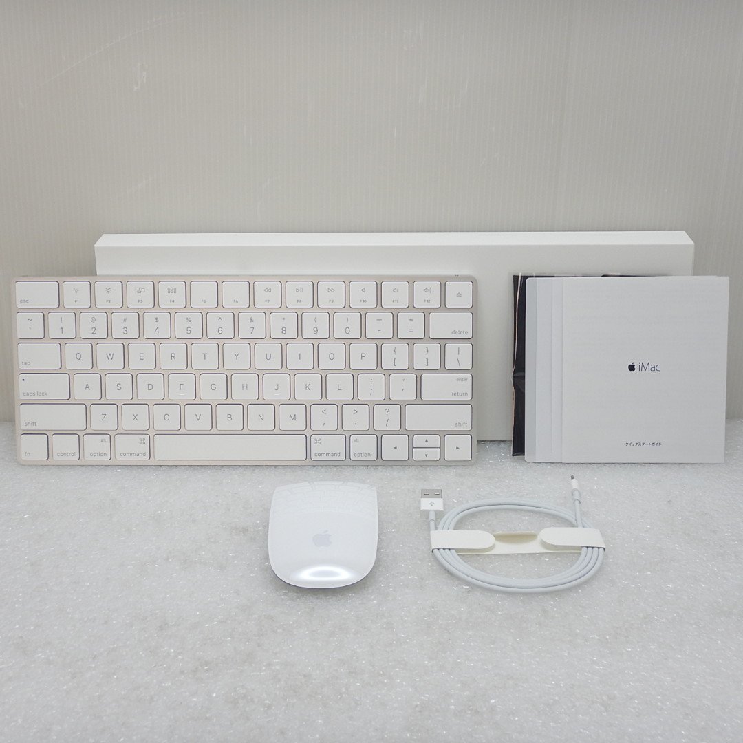 【美品】★送料無料★ iMac付属品 Apple Magic Keyboard 英語マジックキーボード A1644 マジックマウス2 A1657 セット 中古 023_画像1