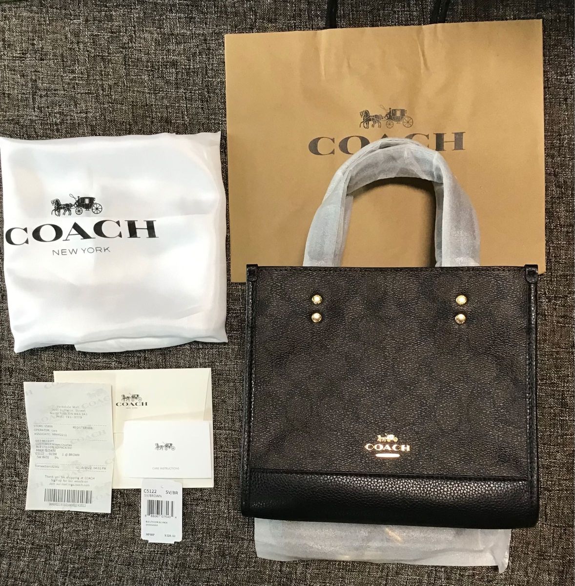 COACHデンプシート22トート2way ハンドバッグ・ショルダーバッグ