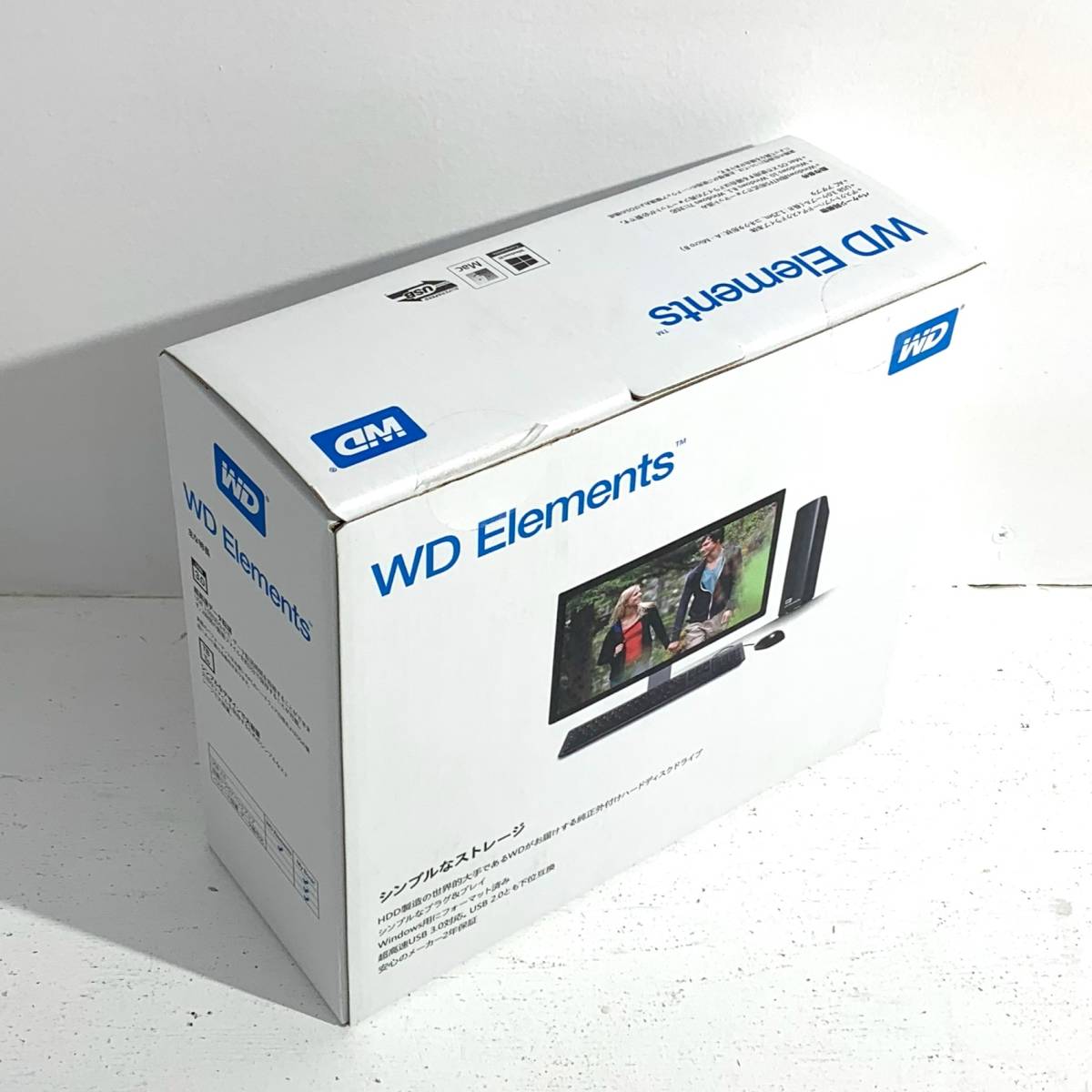 【未使用品/60】ウエスタンデジタル WD デスクトップHDD 14TB USB3.0 WD Elements Desktop 外付けハードディスク WDBBKG0140HBK-JESN _画像6