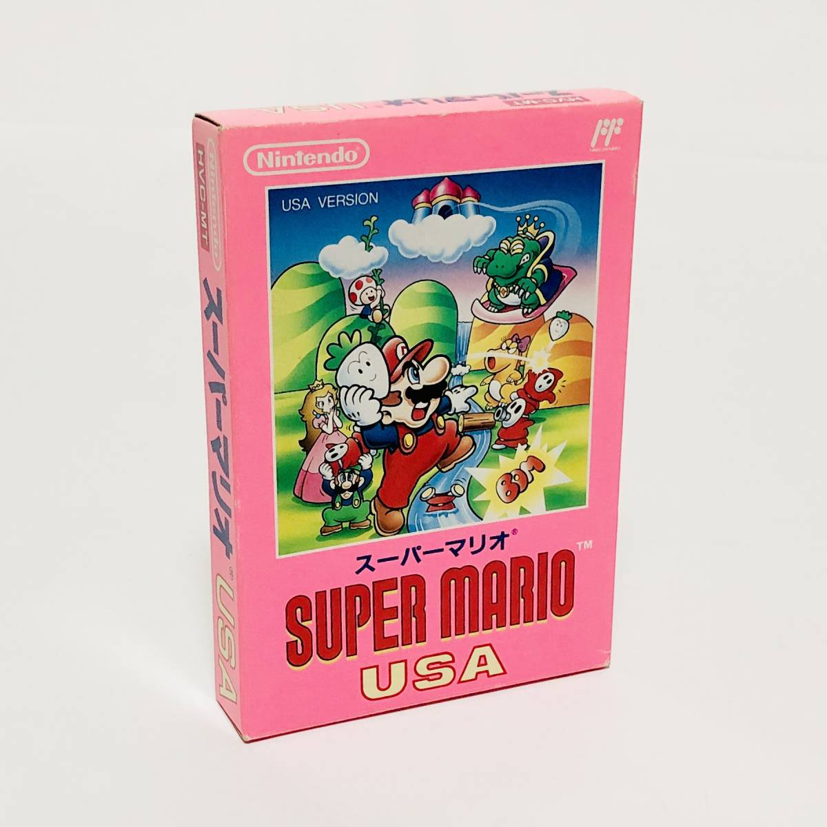 【送料無料】 ファミコン スーパーマリオUSA 箱説付き 任天堂 レトロゲーム Nintendo Famicom Super Mario USA CIB_画像2