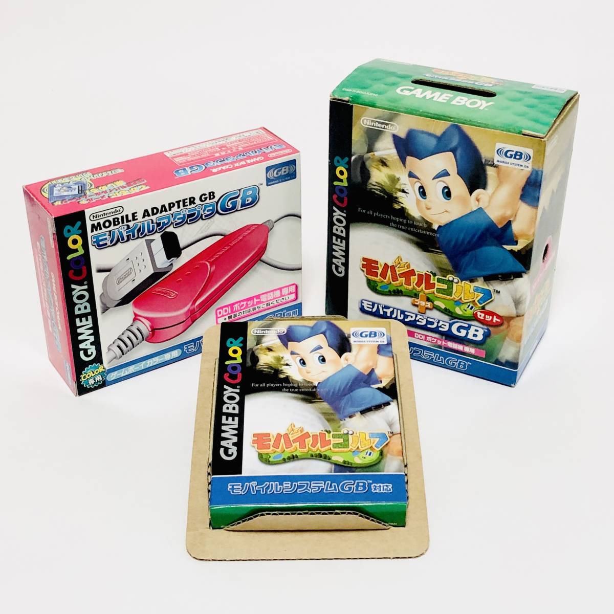 ゲームボーイ カラー モバイルゴルフ + モバイルアダプタGBセット DDIポケット電話機専用 任天堂 Nintendo Gameboy Mobile Golf + Adapter