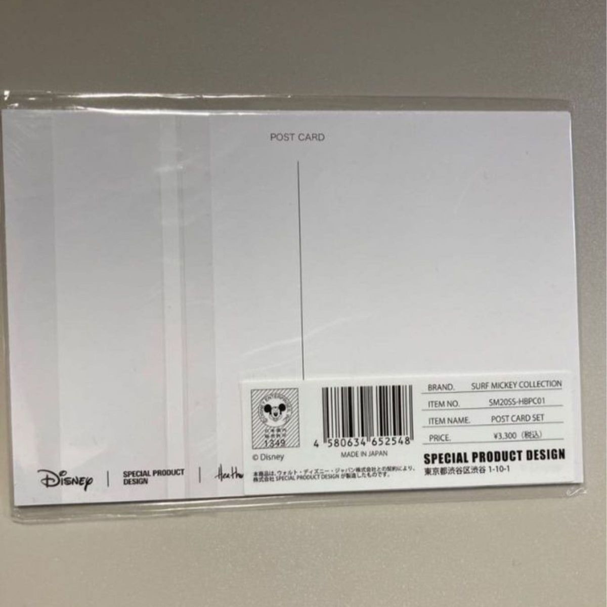 未使用　サーフミッキー ヘザーブラウン ポストカード Disney（ディズニー）未使用