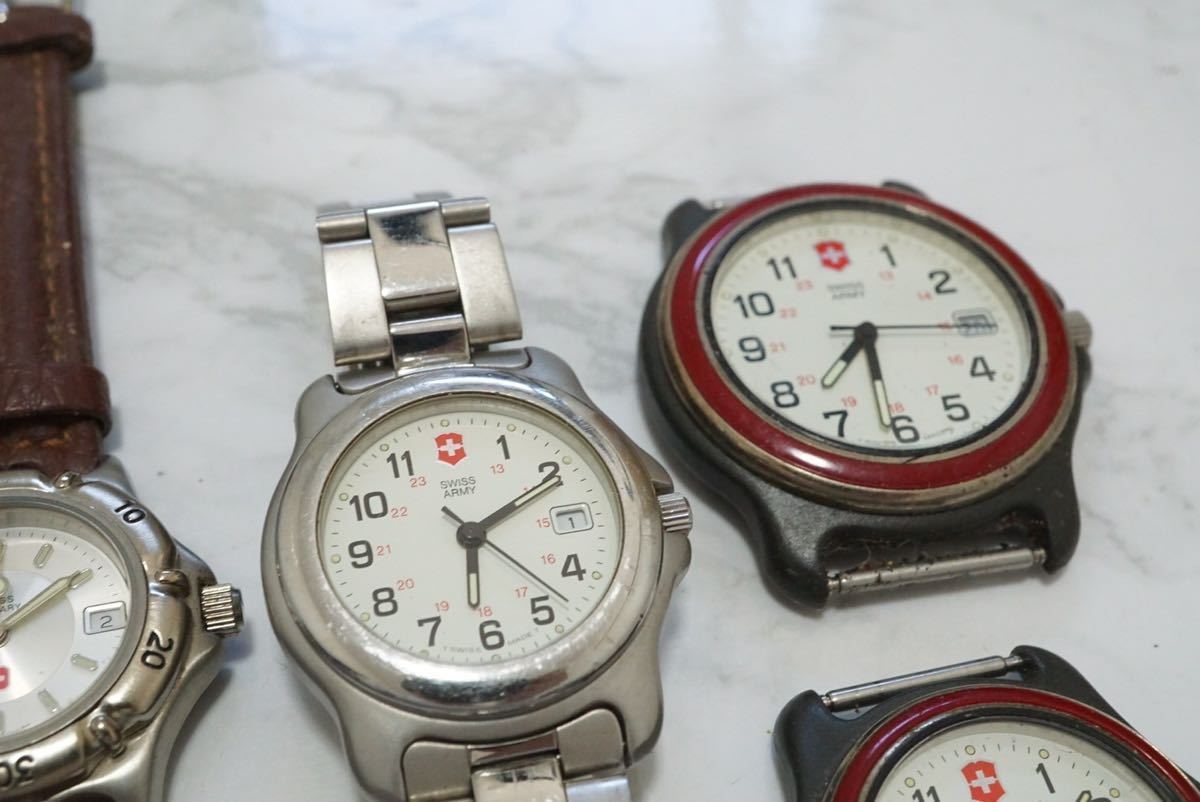 F739 SWISS ARMY/スイスアーミー 腕時計 フェイス 文字盤 5点 ブランド アクセサリー 大量 まとめて おまとめ まとめ売り ジャンク品_画像3