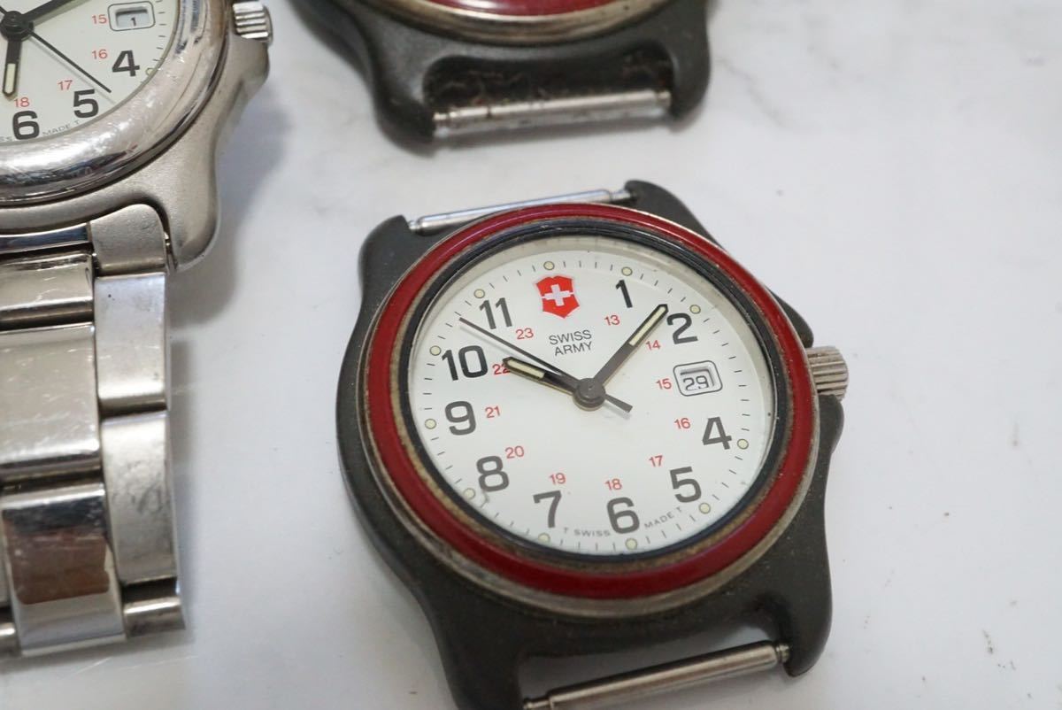 F739 SWISS ARMY/スイスアーミー 腕時計 フェイス 文字盤 5点 ブランド アクセサリー 大量 まとめて おまとめ まとめ売り ジャンク品_画像4