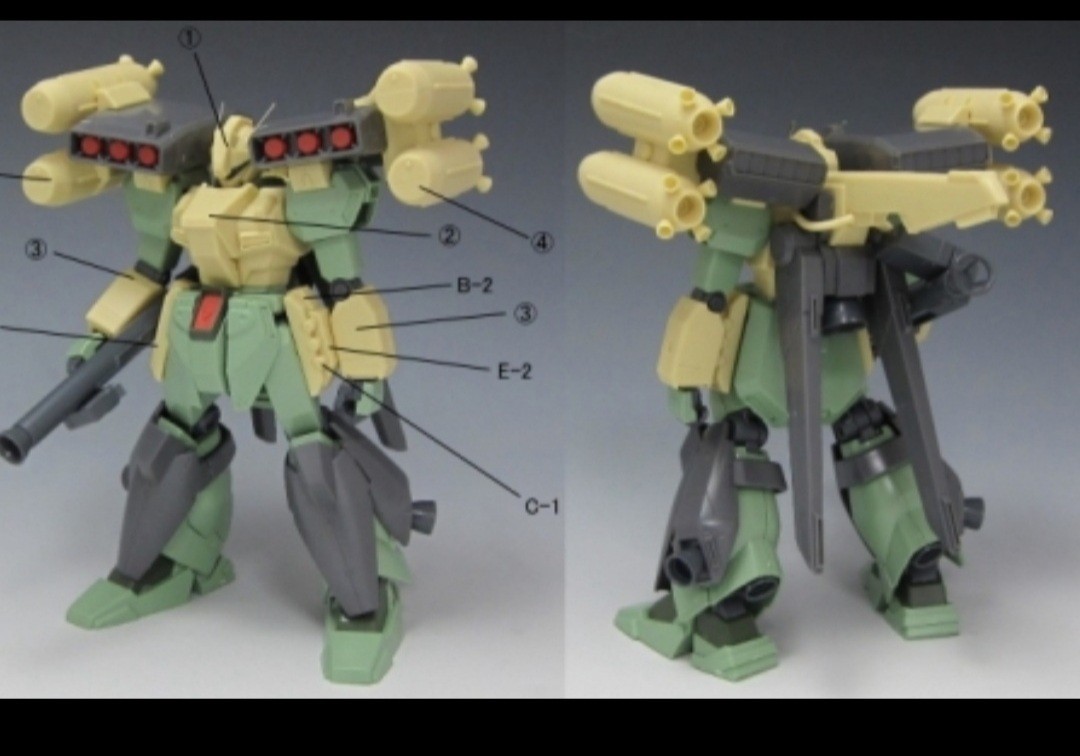 1/144 HG スタークジェガン改造パーツ RGM-89S （CCA-MSV）( 未組み立て 未塗装 )