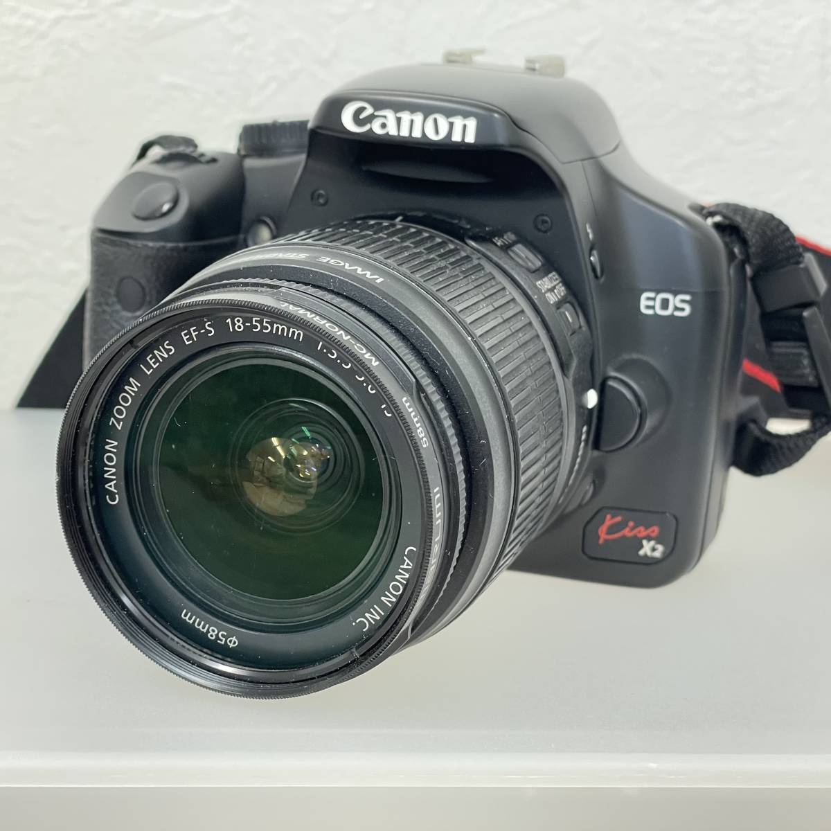 Canon キャノン EOS Kiss X2 ダブルズームキット　本体・レンズ(ＥＦＳ18-55mm/ＥＦＳ55-250mm)2本 動作確認済み_画像1