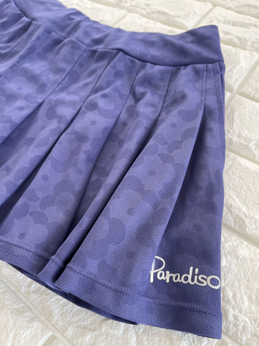 【美品】パラディーゾ　Paradiso テニススコート　スコート　レディース　Mサイズ　パープル