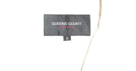 QUEENS COURT★ロング コート 白★アンゴラ M free ガウン ホワイト 36 9 フリー テーラー suit クイーンズ アウター 婦 プレス フォーマル_画像3