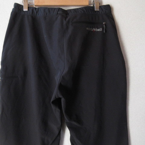 ○良品 montbell モンベル◆ノマドパンツ クライミング トレッキングパンツ 裏起毛 アウトドア 1105414◆レディース ブラック Lサイズ_画像4