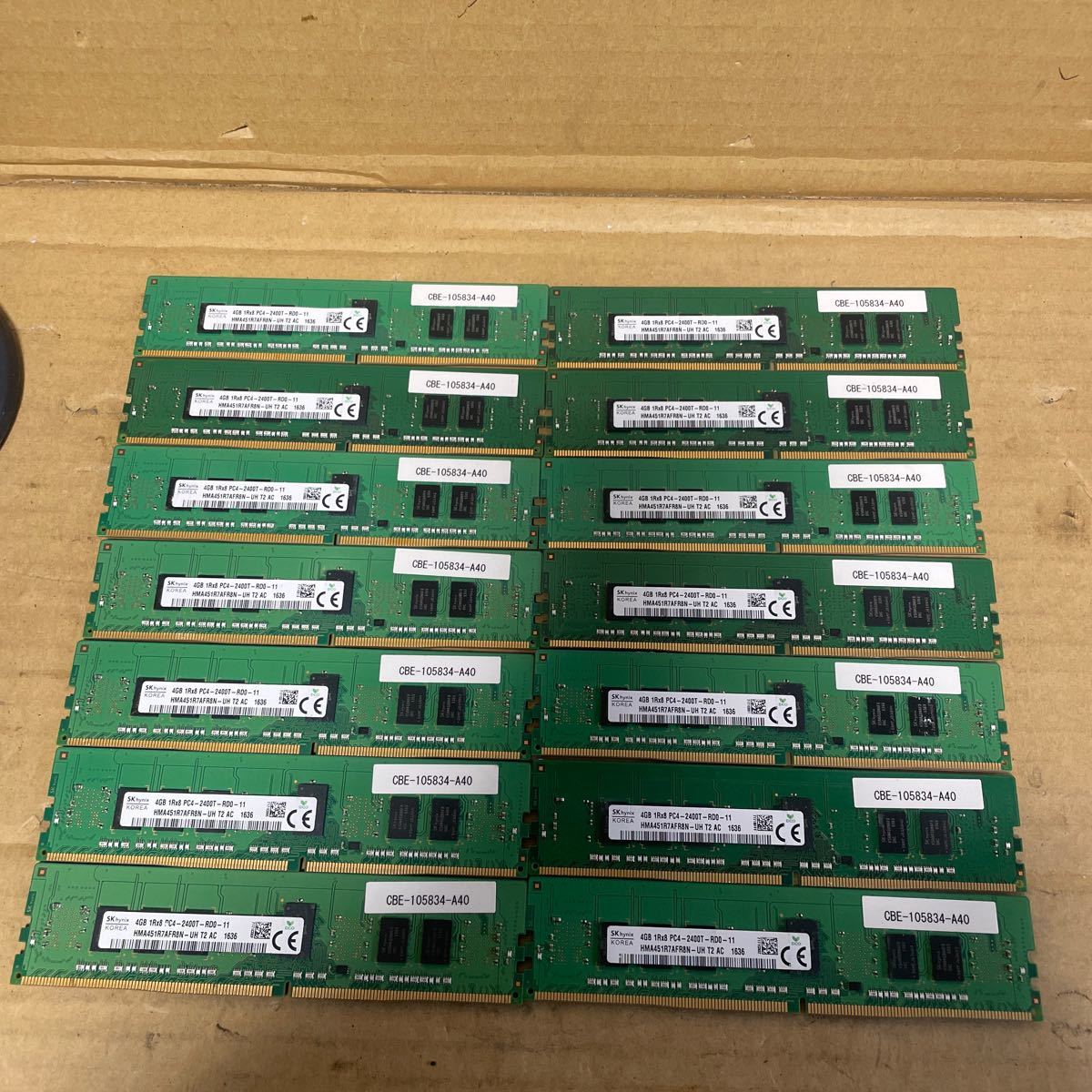 （14）メモリ Skhynix 4GB 1Rx8 PC4-2400T-RD0-11 14枚
