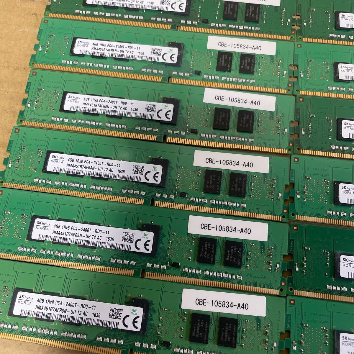 （14）メモリ Skhynix 4GB 1Rx8 PC4-2400T-RD0-11 14枚_画像3
