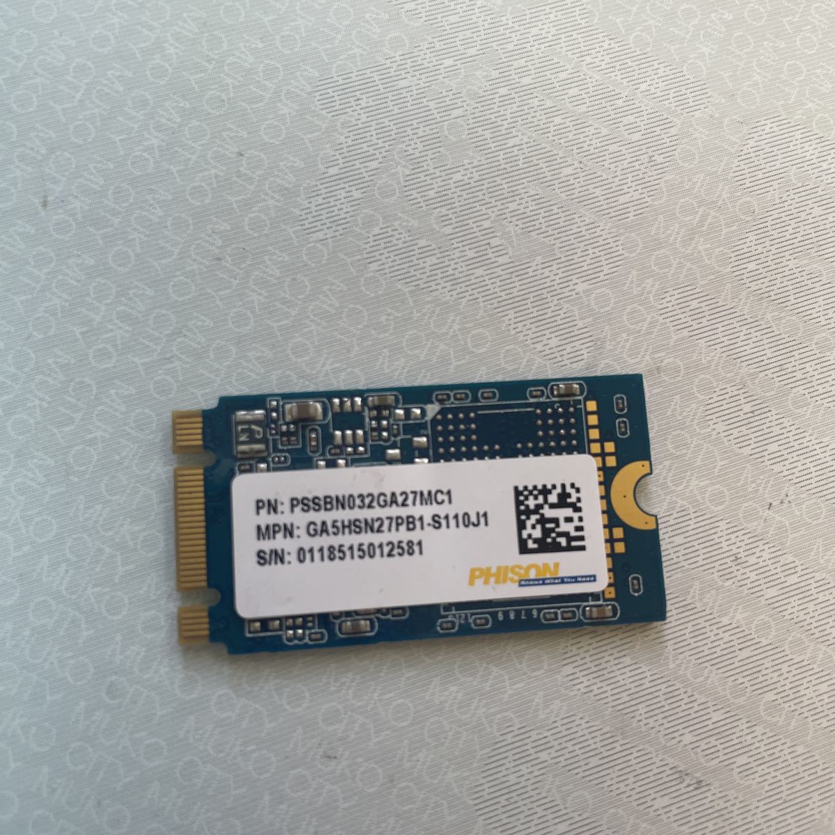 純正 HP PHISON 923128-003 PSSBN032GA27MC1 32GB M.2 SSD_画像1